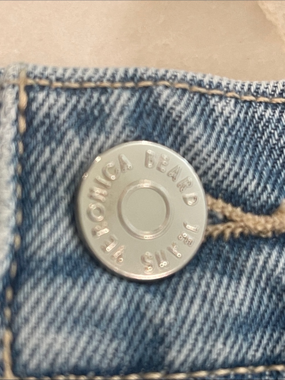 Veronica Beard Diaz Denim Designer Skort in Silverwood Blue Size 6 - Picture 5 of 7